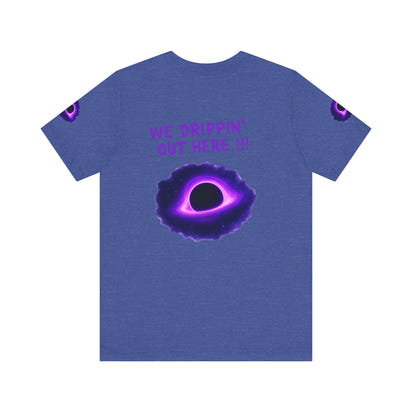 Drip District 27 Shirt | Purple Black Hole Streetwear Tee | Trendy Unisex Graphic Top