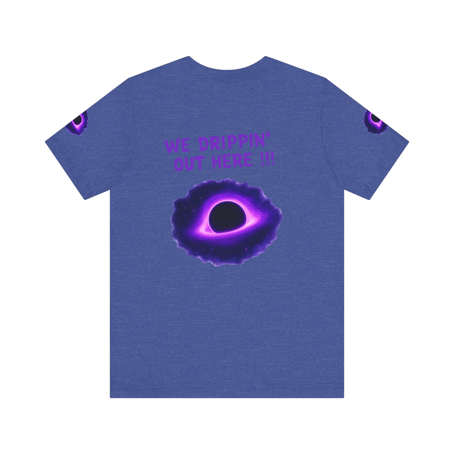 Drip District 27 Shirt | Purple Black Hole Streetwear Tee | Trendy Unisex Graphic Top