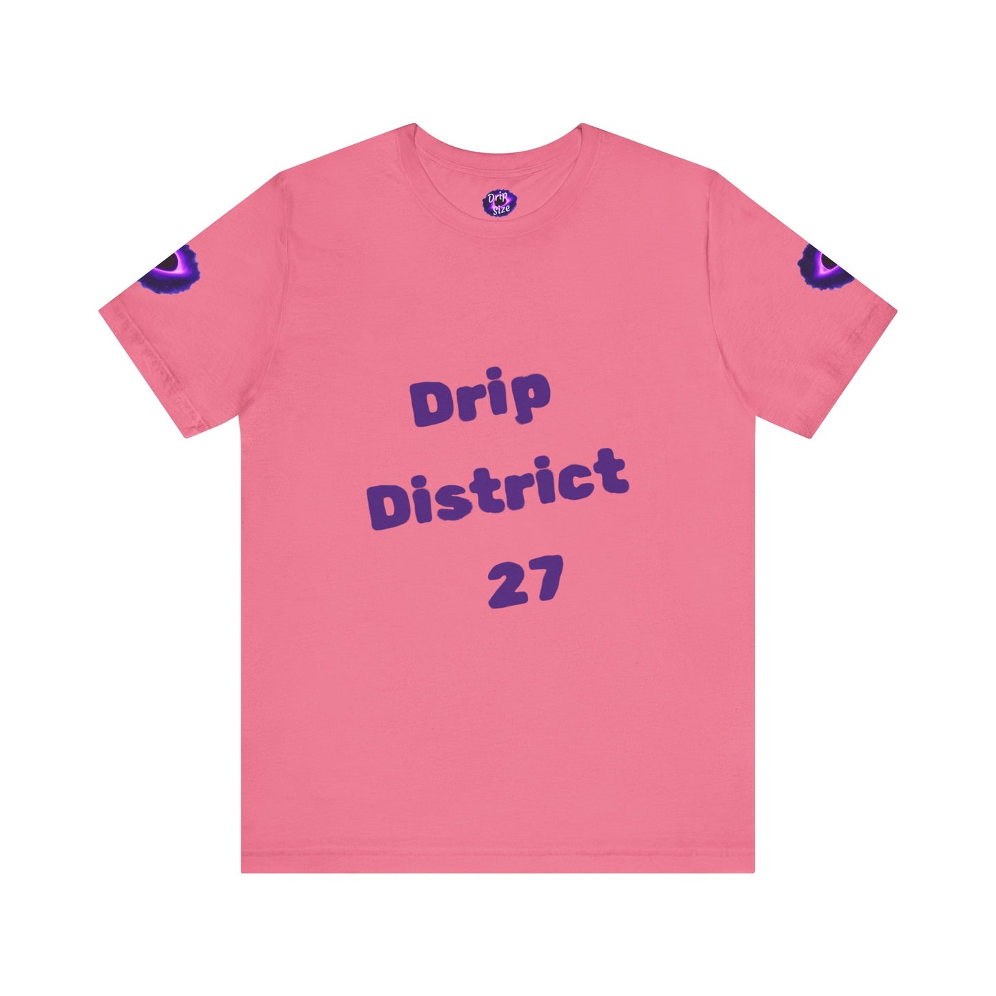 Drip District 27 Shirt | Purple Black Hole Streetwear Tee | Trendy Unisex Graphic Top