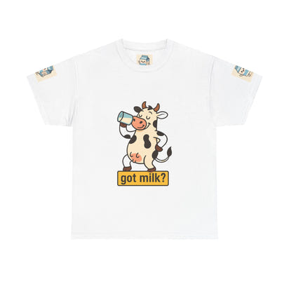 Funny Cow Got Milk T-Shirt Cute Dairy Lover Tee Pun Graphic Shirt Animal Humor Gift for Men & Women Farm Life Aesthetic