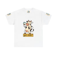 Funny Cow Got Milk T-Shirt Cute Dairy Lover Tee Pun Graphic Shirt Animal Humor Gift for Men & Women Farm Life Aesthetic