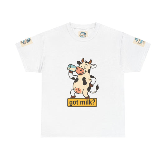 Funny Cow Got Milk T-Shirt Cute Dairy Lover Tee Pun Graphic Shirt Animal Humor Gift for Men & Women Farm Life Aesthetic
