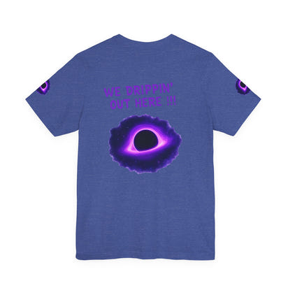 Drip District 27 Shirt | Purple Black Hole Streetwear Tee | Trendy Unisex Graphic Top