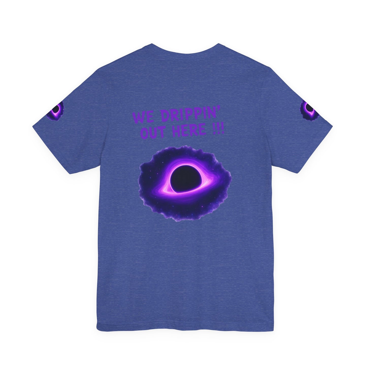 Drip District 27 Shirt | Purple Black Hole Streetwear Tee | Trendy Unisex Graphic Top