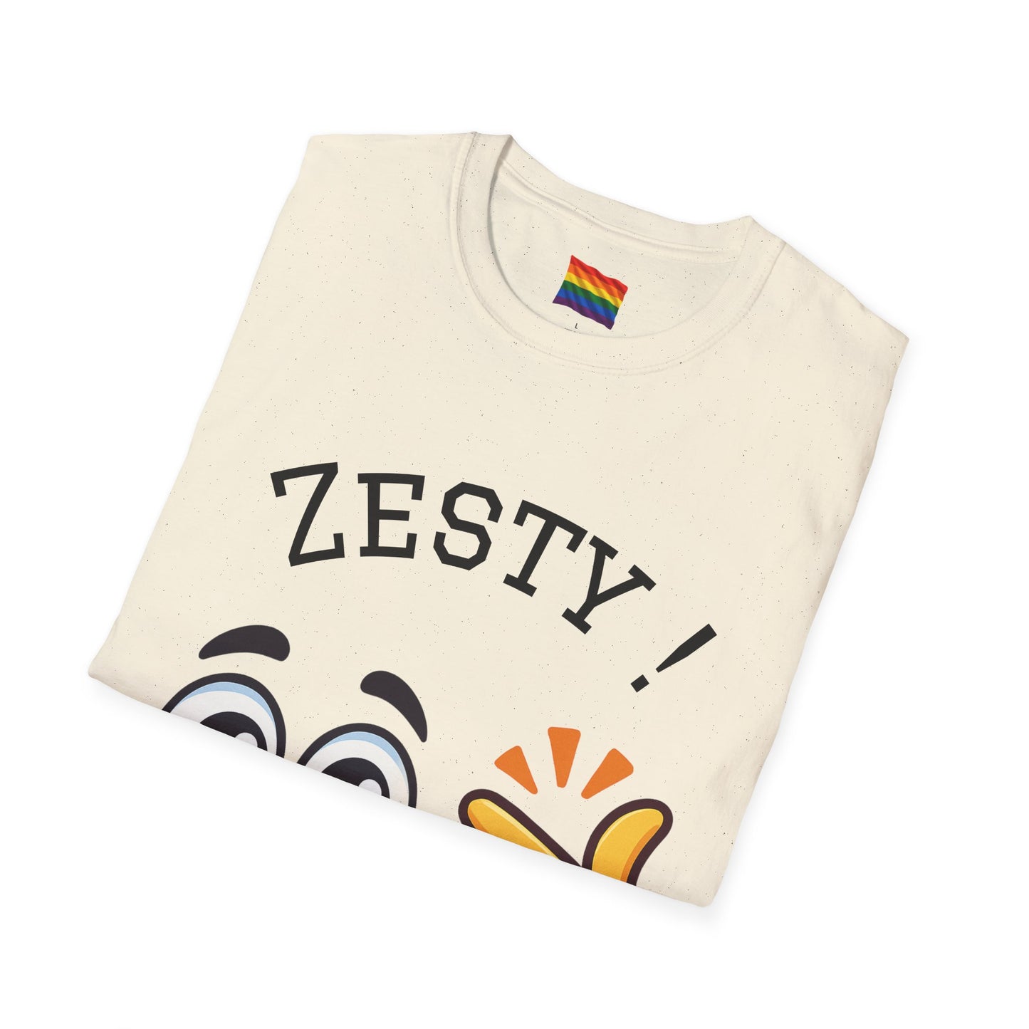 Zesty Emoji Pride T-Shirt | Funny Snap Face Tee | LGBTQ+ Celebration Shirt | Cute Graphic Unisex Top for Joyful Expression
