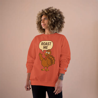 Thanksgiving Champion Sweatshirt, Turkey Sweater, Fall Apparel, Holiday Gift, Cozy Sweatshirt, Harvest Fashion