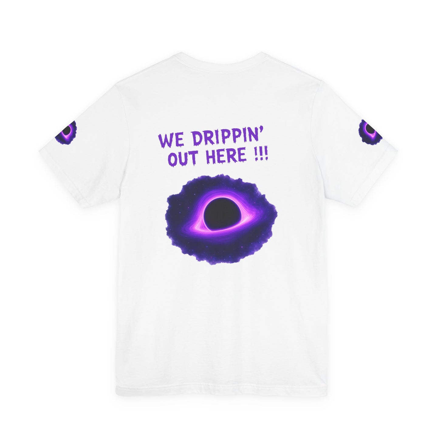 Drip District 27 Shirt | Purple Black Hole Streetwear Tee | Trendy Unisex Graphic Top