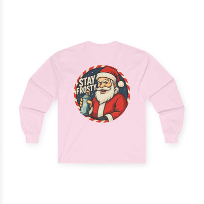 Chill Santa Long Sleeve Tee | Unisex Holiday Shirt, Christmas Gift, Winter Wear, Frosty Fun, DD27 Design