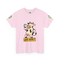 Funny Cow Got Milk T-Shirt Cute Dairy Lover Tee Pun Graphic Shirt Animal Humor Gift for Men & Women Farm Life Aesthetic