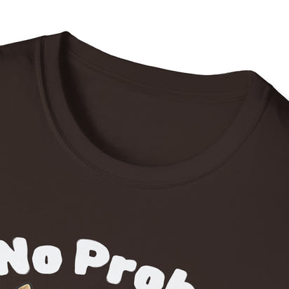 No Prob-Llama Funny T-Shirt | Dark Color Unisex Tee | Cute Llama Design | Humor Animal Pun Shirt | Gift for Him or Her