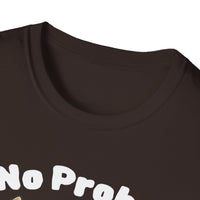 No Prob-Llama Funny T-Shirt | Dark Color Unisex Tee | Cute Llama Design | Humor Animal Pun Shirt | Gift for Him or Her