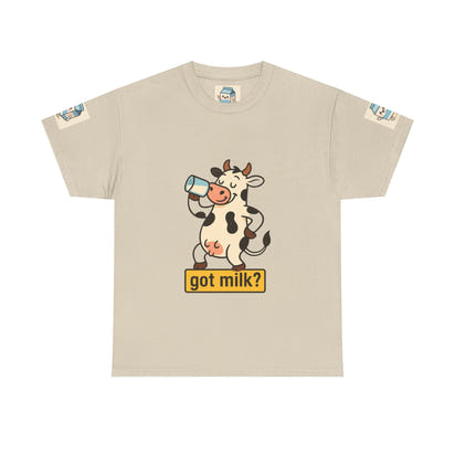 Funny Cow Got Milk T-Shirt Cute Dairy Lover Tee Pun Graphic Shirt Animal Humor Gift for Men & Women Farm Life Aesthetic