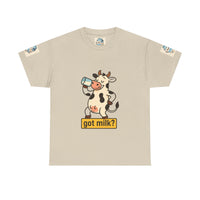 Funny Cow Got Milk T-Shirt Cute Dairy Lover Tee Pun Graphic Shirt Animal Humor Gift for Men & Women Farm Life Aesthetic