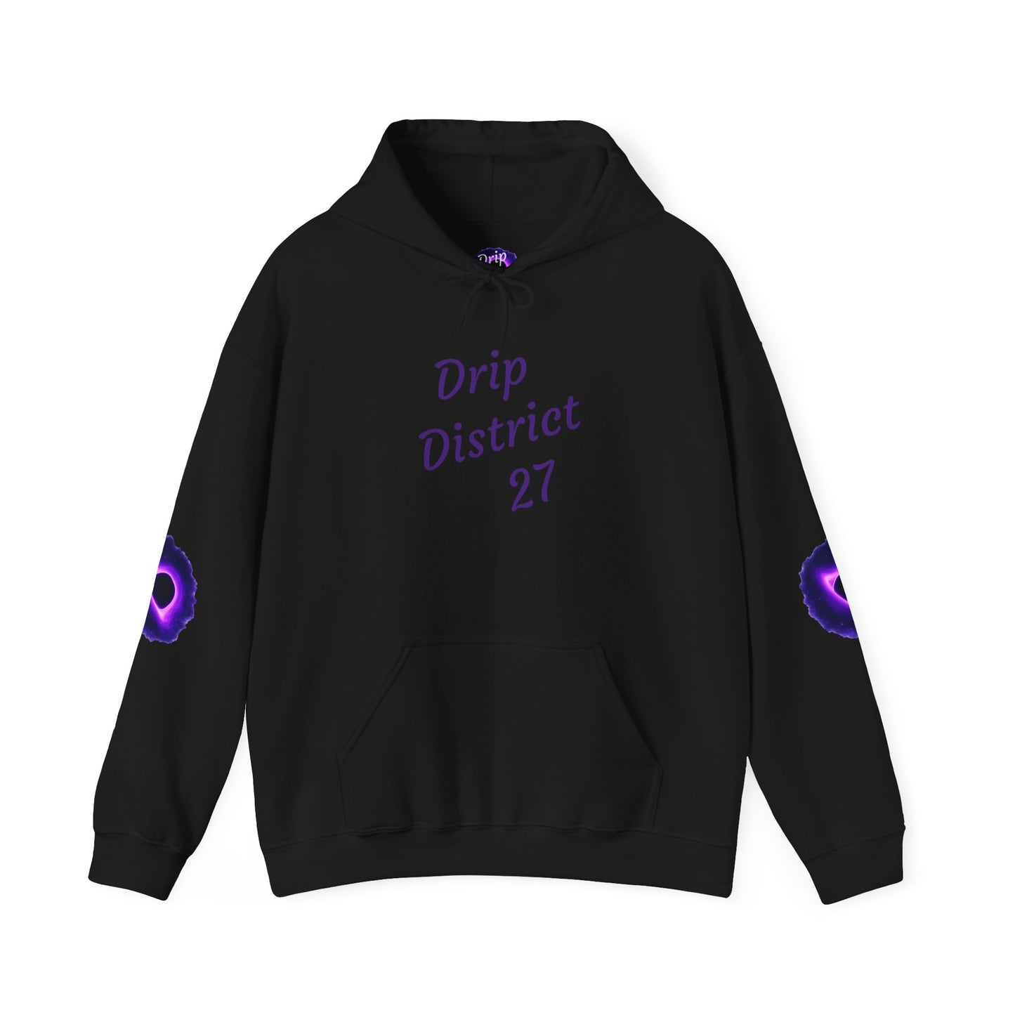 Stay Drippin Hoodie | Drip District 27 Unisex Sweatshirt | Trendy Streetwear Pullover for Men & Women | Cool Fall Winter Outfit