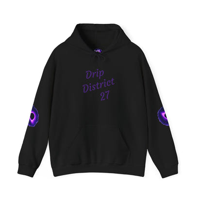 Stay Drippin Hoodie | Drip District 27 Unisex Sweatshirt | Trendy Streetwear Pullover for Men & Women | Cool Fall Winter Outfit