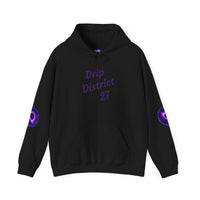 Stay Drippin Hoodie | Drip District 27 Unisex Sweatshirt | Trendy Streetwear Pullover for Men & Women | Cool Fall Winter Outfit