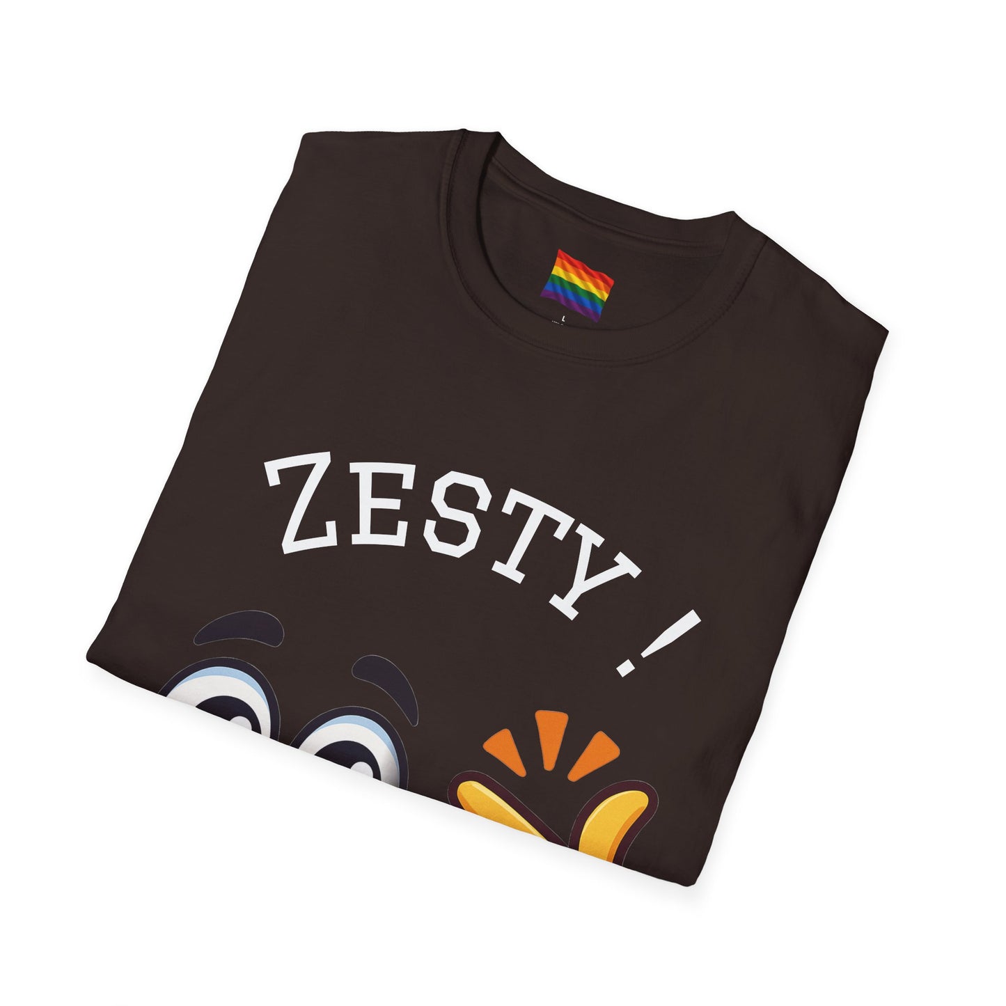 Zesty Emoji Pride T-Shirt Funny Snap Face Tee LGBTQ+ Rainbow Flag Top Unisex Graphic Shirt Positive Vibes Clothing Gift