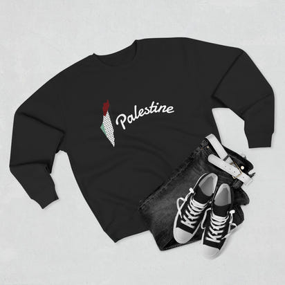 Palestine Statement Sweatshirt | Free Palestine Crewneck | Unisex Pullover for Activism, Ethnic Pride, and Everyday Comfort