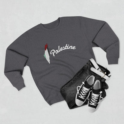 Palestine Statement Sweatshirt | Free Palestine Crewneck | Unisex Pullover for Activism, Ethnic Pride, and Everyday Comfort