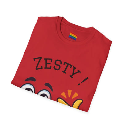 Zesty Emoji Pride T-Shirt | Funny Snap Face Tee | LGBTQ+ Celebration Shirt | Cute Graphic Unisex Top for Joyful Expression