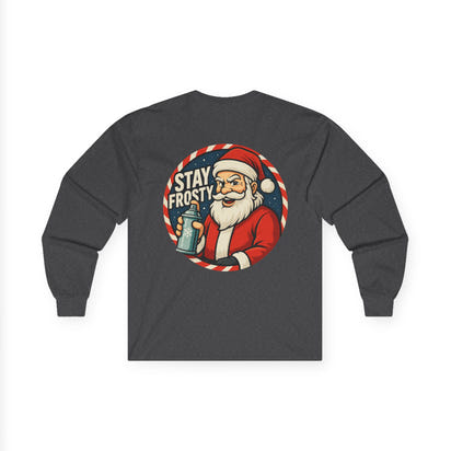 Chill Santa Long Sleeve Tee | Unisex Holiday Shirt, Christmas Gift, Winter Wear, Frosty Fun, DD27 Design