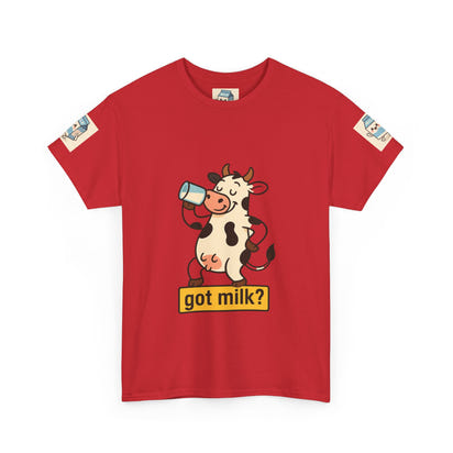 Funny Cow Got Milk T-Shirt Cute Dairy Lover Tee Pun Graphic Shirt Animal Humor Gift for Men & Women Farm Life Aesthetic
