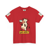 Funny Cow Got Milk T-Shirt Cute Dairy Lover Tee Pun Graphic Shirt Animal Humor Gift for Men & Women Farm Life Aesthetic