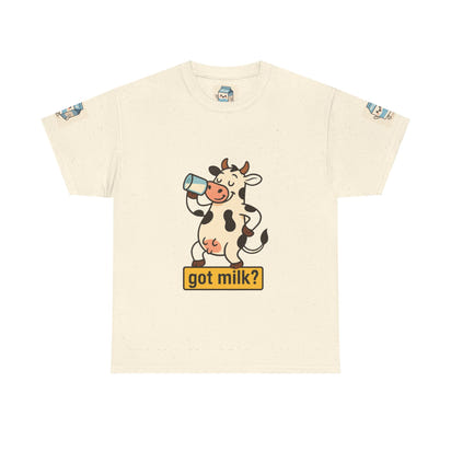 Funny Cow Got Milk T-Shirt Cute Dairy Lover Tee Pun Graphic Shirt Animal Humor Gift for Men & Women Farm Life Aesthetic