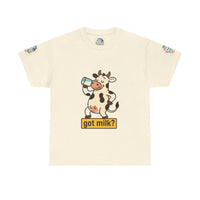 Funny Cow Got Milk T-Shirt Cute Dairy Lover Tee Pun Graphic Shirt Animal Humor Gift for Men & Women Farm Life Aesthetic