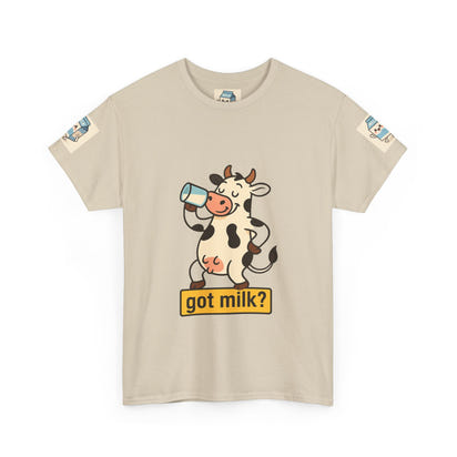 Funny Cow Got Milk T-Shirt Cute Dairy Lover Tee Pun Graphic Shirt Animal Humor Gift for Men & Women Farm Life Aesthetic