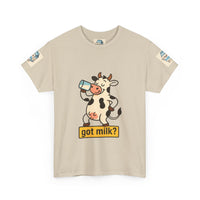 Funny Cow Got Milk T-Shirt Cute Dairy Lover Tee Pun Graphic Shirt Animal Humor Gift for Men & Women Farm Life Aesthetic