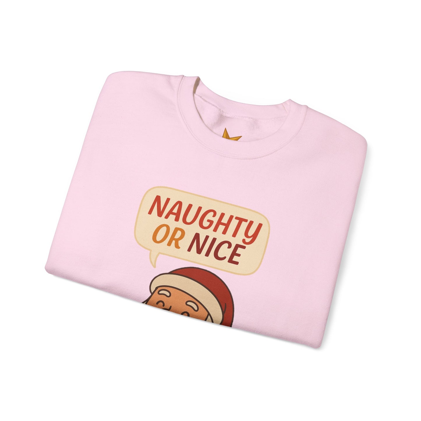 Santa's Naughty or Nice Crewneck Sweatshirt | Holiday Gift, Casual Wear, Winter Fashion, Unisex Sweatshirt, Festive Apparel