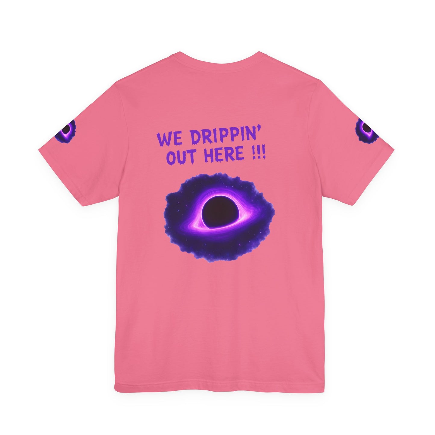 Drip District 27 Shirt | Purple Black Hole Streetwear Tee | Trendy Unisex Graphic Top