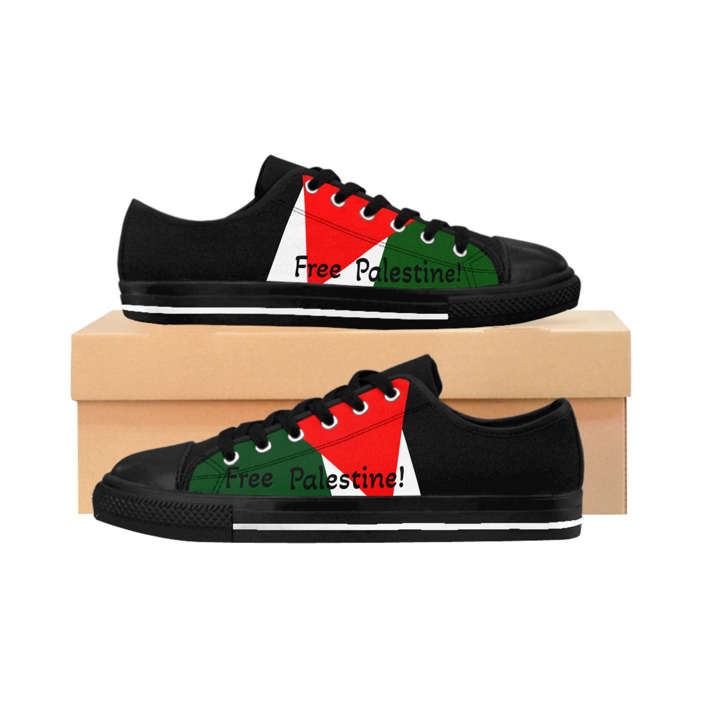 Palestinian Streetwear Sneakers | Keffiyeh Design| Trendy Unisex Comfort Shoes