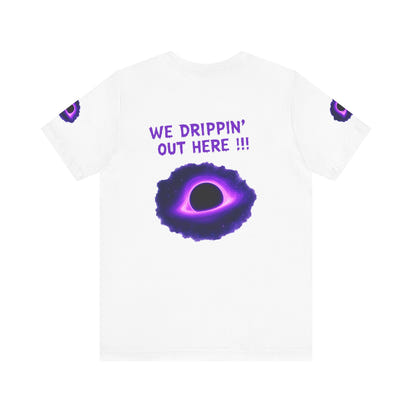 Drip District 27 Shirt | Purple Black Hole Streetwear Tee | Trendy Unisex Graphic Top
