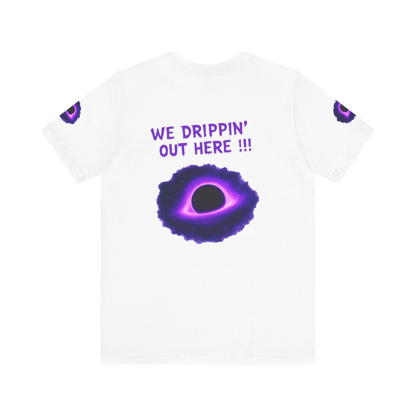 Drip District 27 Shirt | Purple Black Hole Streetwear Tee | Trendy Unisex Graphic Top