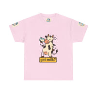 Funny Cow Got Milk T-Shirt Cute Dairy Lover Tee Pun Graphic Shirt Animal Humor Gift for Men & Women Farm Life Aesthetic