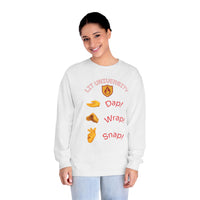 Lit University Crewneck | Dap, Wrap, Snap Edition | Funny College Sweatshirt for Students, Gamers & Trendsetters