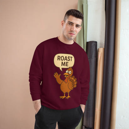 Thanksgiving Champion Sweatshirt, Turkey Sweater, Fall Apparel, Holiday Gift, Cozy Sweatshirt, Harvest Fashion