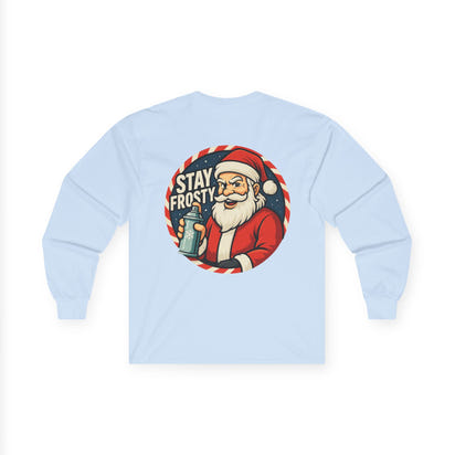 Chill Santa Long Sleeve Tee | Unisex Holiday Shirt, Christmas Gift, Winter Wear, Frosty Fun, DD27 Design
