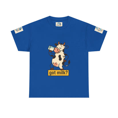 Funny Cow Got Milk T-Shirt Cute Dairy Lover Tee Pun Graphic Shirt Animal Humor Gift for Men & Women Farm Life Aesthetic