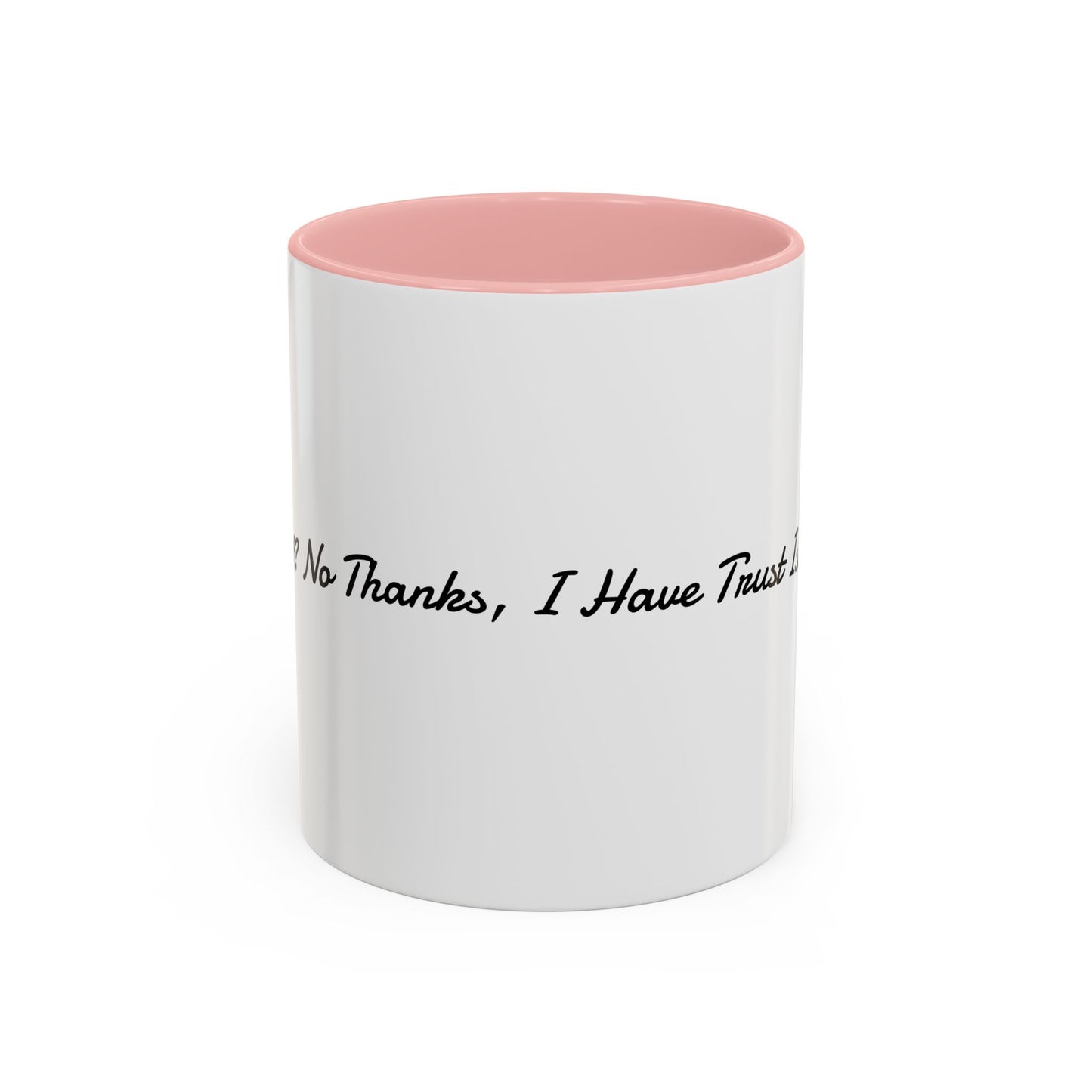 Funny Fall Coffee Mug Trust Issues Quote Cup, Cozy Autumn Décor, Gift for Friends, Black Accent Mug for Pumpkin Spice Lovers