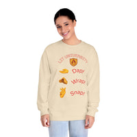 Lit University Crewneck | Dap, Wrap, Snap Edition | Funny College Sweatshirt for Students, Gamers & Trendsetters