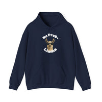 Dark Colors No Prob-Llama Hoodie Dark Colors Funny Alpaca Pun Sweatshirt in Cozy Black, Navy & Gray
