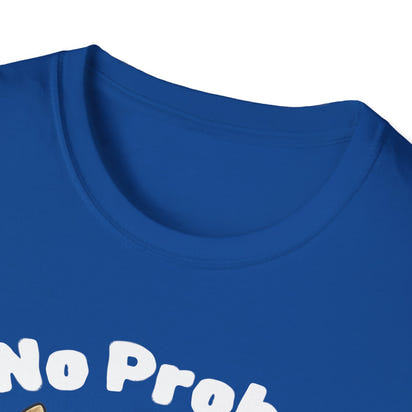 No Prob-Llama Funny T-Shirt | Dark Color Unisex Tee | Cute Llama Design | Humor Animal Pun Shirt | Gift for Him or Her