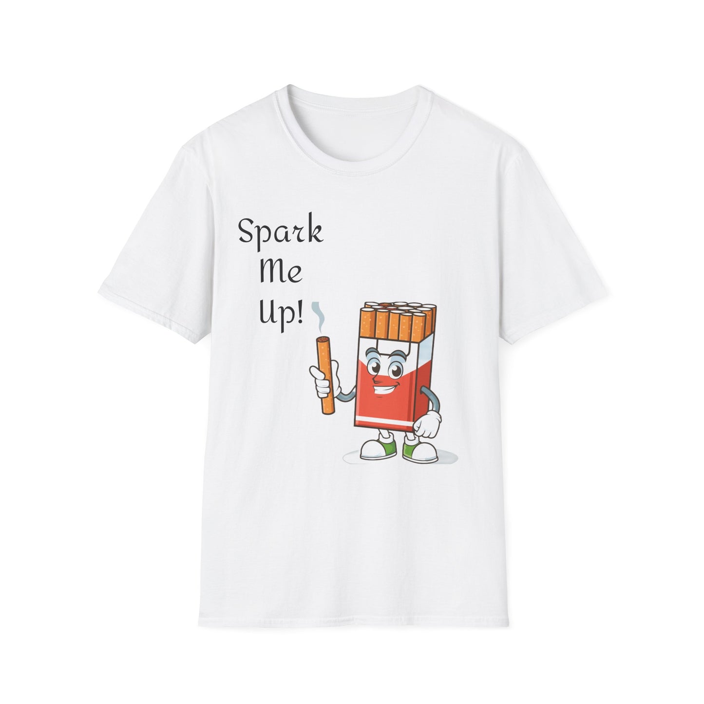 Spark Me Up! Funny Graphic T-Shirt | Whimsical Cartoon Tee | Trendy Unisex Gift for Him or Her | Casual Streetwear Top