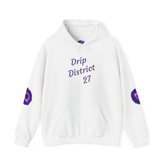Stay Drippin Hoodie | Drip District 27 Unisex Sweatshirt | Trendy Streetwear Pullover for Men & Women | Cool Fall Winter Outfit