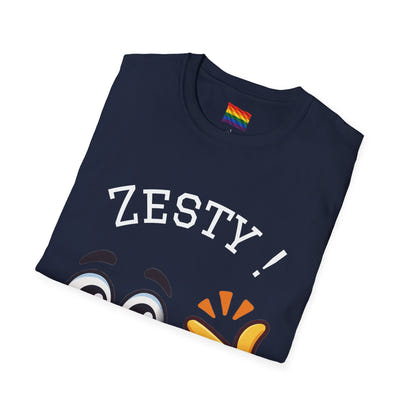 Zesty Emoji Pride T-Shirt Funny Snap Face Tee LGBTQ+ Rainbow Flag Top Unisex Graphic Shirt Positive Vibes Clothing Gift