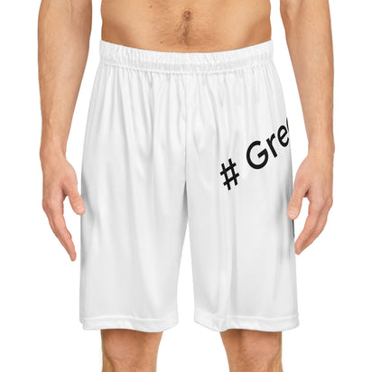 Greatness Awaits Athletic Shorts | Motivational Gym & Basketball Shorts | Unisex Activewear for Everyday Performance