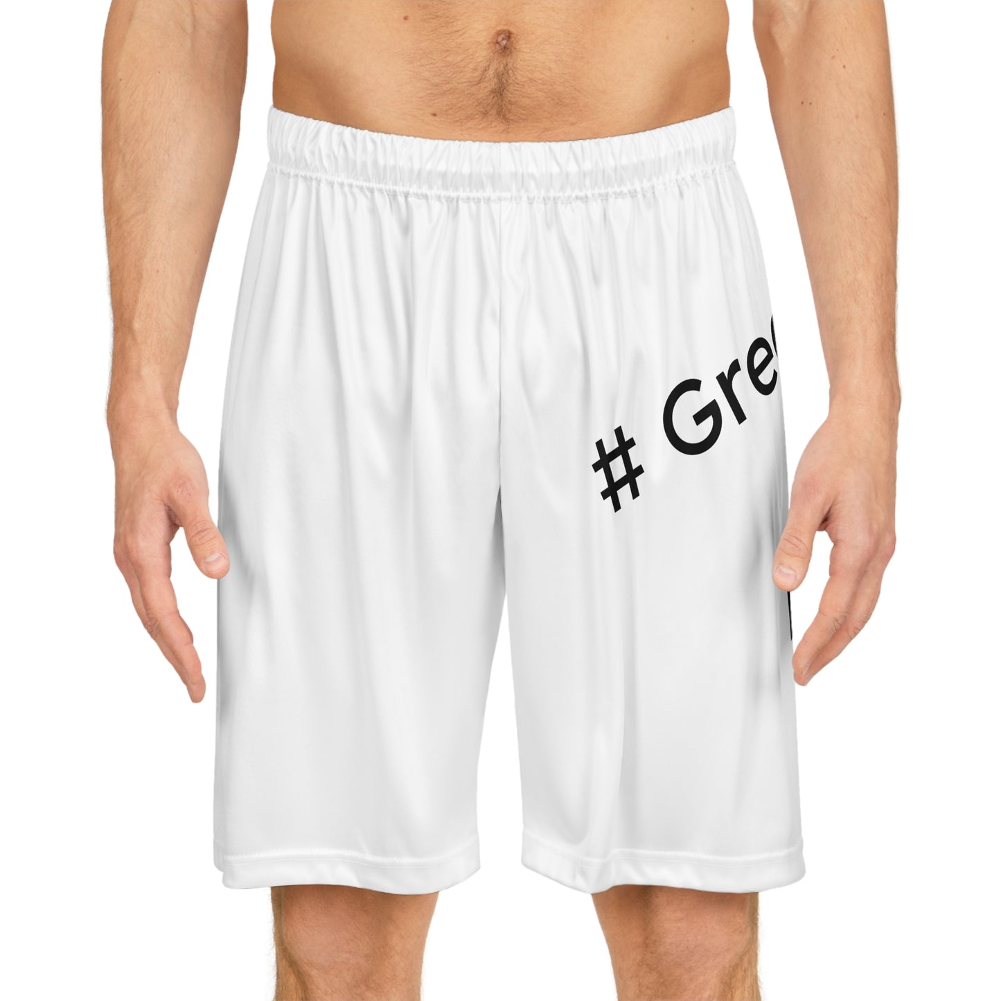 Greatness Awaits Athletic Shorts | Motivational Gym & Basketball Shorts | Unisex Activewear for Everyday Performance